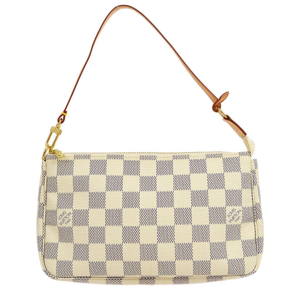 Louis Vuitton Pochette Accessoires Handbag Damier Azur
